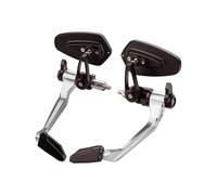 Accesorios Motocicleta para Z900 Z1000 Y Z400 Espejos Reflectantes Protectores Manos Protector Manillar(Plateado)
