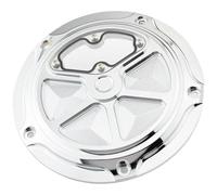 Accesorios Motocicletas Protectores Deslizantes De La Tapa del Embrague Alternador para Harley para Davidson para Electra Glide para Ultra Classic FLHTCU 2014-2015(Chrome)