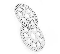 Accesorios motocicletas Rotores De Discos Freno Trasero Delantero Motocicleta Para HARLEY Para DAVIDSON FXSTB Tren Nocturno Para Rueda Para Radios 2008-2009(Grey)