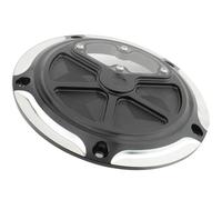 Accesorios Motocicletas Tapa Lateral del Embrague para Harley para Electra Glide, para Tri, para Ultra Classic FLHTCUTG (2016, 2017, 2018 Y 2021)(Black Chrome)