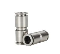 Accesorios neumáticos latón niquelado 4mm 6mm 8mm 10mm 12mm manguera OD un toque empuje recto conector rápido reductor(PGT10mm to 8mm)