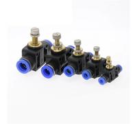 Accesorios Neumáticos SA "tubo de manguera OD de 4mm a 12mm, conector de válvula de ajuste de flujo de Gas, controlador de velocidad de aire(SA-10mm)