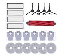Accesorios opcionales compatible con Roborock Q Revo: cepillo giratorio, filtro, bolsa for polvo, paño de fregado, cepillo lateral(1 set)