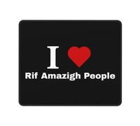 Accesorios Ordenador Amo A La Gente Amazigh del Rif Impermeable Gaming Tapete Lavable Protector Escritorio para Oficina Pc Juegos 25X30Cm