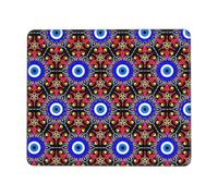 Accesorios Ordenador Arte Griego del Mal De Ojo Lavable Mouse Pad Suave Protector Escritorio para Juegos Hogar Pc 25X30Cm