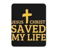 Accesorios Ordenador Cristo Jesús Salva Mi Vida Lavable Mouse Pad Duradera Alfombrilla Escritorio para Juegos Pc Hogar 25X30Cm