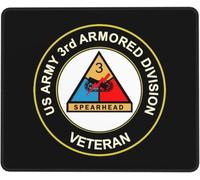 Accesorios Ordenador del Ejército De Los EE. UU. De La 3.ª División Blindada Lavable Alfombrilla Escritorio Portátil Mouse Pad para Escritorio Ordenador Oficina Pc 25X30Cm