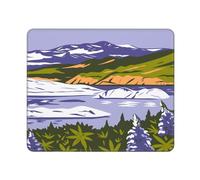 Accesorios Ordenador Lupino Púrpura En El Parque Nacional Wrangell St. Elias Impermeable Alfombrilla Escritorio Suave Mouse Pad para Ordenadores Trabajo Pc 25X30Cm