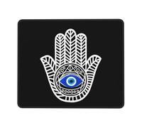 Accesorios Ordenador Mano De Fátima Hamsa India, Buena Suerte, Mal De Ojo Lavable Gaming Tapete Portátil Alfombrilla Escritorio para Oficina Juegos Escritorio 25X30Cm