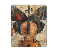 Accesorios Ordenador Mariposa Y Violonchelo Lavable Alfombrilla Escritorio Duradera Protector Escritorio para Hogar Computadora Ordenadores 25X30Cm