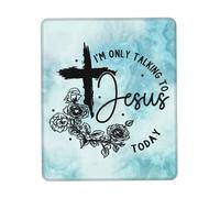 Accesorios Ordenador Sólo Estoy Hablando con Jesús Duradera Mouse Pad Suave Protector Escritorio para Pc Ordenadores Escritorio 25X30Cm