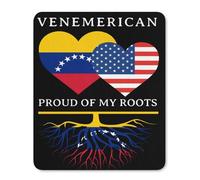 Accesorios Ordenador Venezuela Venemerican USA Orgullosa De Ambos Países Impermeable Alfombrilla Escritorio Lavable Protector Escritorio para Hogar Oficina Pc 25X30Cm