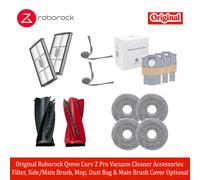Soporte para cepillos Roborock de Qrevo Curv/Curv 2 Pro/CurvC/CurvX/Curv 2 Flow/QrevoEdge/Saros10/10R/20/Divide, accesorios para soporte de cepillos 1set main brush