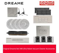 Accesorios Originales para Aspiradora Robótica Dreame Bot X40 Ultra para Mijia M40: Cepillo Principal de Goma/Cepillo para Cabello/Cepillo Lateral/Bolsa de Fregado/Filtro Brush Cover