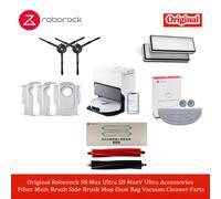 Cepillos de Repuesto Originales Roborock DuoRoller para S8 MaxV Ultra, S8 Max Ultra, Qrevo Master, Kits de Cepillos para Aspiradoras Robóticas 2set main brush