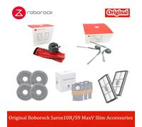 Accesorios Originales para Roborock Saros10R S9 MaxV Slim: Cepillo Principal/Lateral, Paño de Limpieza, Bolsa para Polvo, Filtro, Repuestos para Aspiradora G20s Ultra Saros 10R pack 2