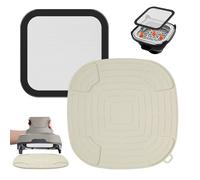 Accesorios para Airfryer Ninja CRISPi FN101EU: GEEKHOM 1x Protector contra salpicaduras de malla fina de acero inoxidable + 1x Alfombrilla resistente al calor de silicona para Ninja Airfryer FN101EUGY