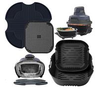 Accesorios para Airfryer Ninja CRISPi FN101EU Silicona Juego de 2 moldes + protector contra salpicaduras + alfombrilla reutilizable