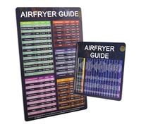 Accesorios para airfryer, recetas magnéticas, hoja de trucos compacta con temperatura, cantidad de duración, libro de cocina alemán Airfryer libro de recetas para freidora de aire caliente ninja, para