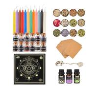 - Accesorios para altar - Juego completo de brujas, accesorios para rituales paganos, herramientas para la práctica espiritual | Juego de accesorios para brujas fáciles de usar con instrucciones para
