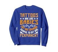 Accesorios para Amantes del Tatuaje Agujas de Tatuaje Tatuador Sudadera, Unisex para Adultos, Azul Real, XL