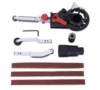 Accesorios para Amoladora Angular con Lijadora de Banda, Aleación de Aluminio Negra, Brazo de Trabajo Triple para Eje de 10mm - Alta Durabilidad, Uso Versátil en Superficies