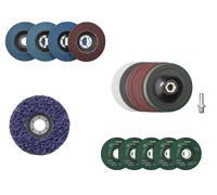 Accesorios para amoladora angular de 115 mm para lijado y pulido