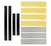 Accesorios para aspiradora de ventanas para Kärcher, 7 unidades de almohadillas de repuesto y 4 extractores de borde de goma, accesorios de microfibra para limpiaparabrisas, fundas de microfibra