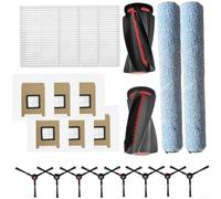 Accesorios para aspiradora Eufy para omni C28 y X12 Pro, juego de mantenimiento que incluye cepillo de rodillo principal, filtros HEPA, cepillos laterales y bolsas de polvo (B)