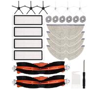 Accesorios para Aspiradoras Roborock S50 S51 S55 S5 max S6 S60 Recambio de Xiaomi Roborock Aspiradora 2 Cepillo Principal,6 Cepillo Lateral,6 Elemento de filtro,4 Filtro HEPA,2 Herramienta de Limpieza