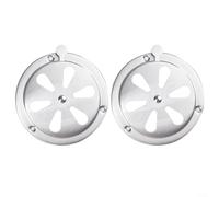 Accesorios para barbacoa, juego de 2 rejillas de ventilación de acero inoxidable con ajuste para condiciones de cocción perfectas (12,5 cm)