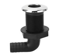 Accesorios para barcos a través del casco |Conector de nailon con ajuste giratorio para cierre a prueba de fugas |Tapón de drenaje marino para travesaños/pozos de peces/cofres de (Tubo de 90 grados,