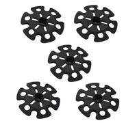Accesorios para Bastones de Trekking Negra 3 Piezas de Goma | Fibra de Vidrio Flexible y Resistente al Desgaste, Forma de Zapato, para Senderismo y Caminatas
