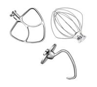 Accesorios Para Batidora De Paleta Plana Con Gancho Para Masa, Compatible Con KitchenAid, Piezas De Repuesto Para Batidora De Pie De 5 Cuartos, Incluye Látigo De Alambre K5WW, 5K7SDH