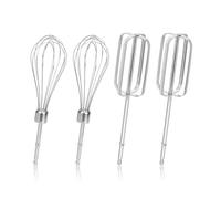 Accesorios para batidoras de mano de 4 piezas, batidores de acero inoxidable, accesorios para batidoras de cocina para mezclar sin esfuerzo huevos, harina, accesorios eléctricos