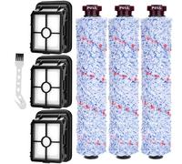 Accesorios para Bissell CrossWave, Repuestos para Bissell con 3 Cepillos, 3 Filtros de Recambio y 1 Cepillo de Limpieza, Rodillo y Filtros para Bissell CrossWave 17132 2225N 2582N 25821 2519