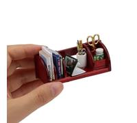 Accesorios para casa de muñecas 1 12 juego de papelería en miniatura, kit de suministros de papelería para sala de estudio, suministros de oficina, escena de decoración de escritorio, accesorios
