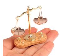 Accesorios para casa de muñecas a escala 1:12, muebles de casa de muñecas, básculas de equilibrio, accesorios en miniatura con pesas, juguetes en miniatura retro a escala 1:12 para escenas, decoració