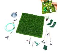 Accesorios para Casa De Muñecas,Decoraciones En Miniatura - 12 Piezas de Herramientas de Jardinería para Duendes - para Niños Coleccionistas Navidad Cumpleaños Hogar Pasatiempo Manualidades