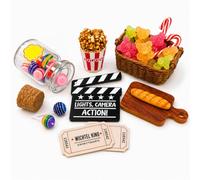 Accesorios para casa de muñecas, juego de película para puerta de amigo invisible