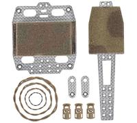 Accesorios para Casco, Bolsa de batería de contrapeso de Casco de Nailon, Bolsa de contrapeso de Soporte de Almacenamiento de batería en Forma de T con Cinta de Gancho y Bucle para