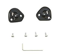 Accesorios para casco de motocicleta, kit de pivote de repuesto para visera, base de visera, bloqueo para AGV PISTA GPR, PISTA GPRR, CORSA-R (base negra)