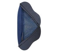 Accesorios para cascos de motocicleta de instalación rápida, cortina de barbilla resistente al viento con tela reforzada para viajes largos, tela duradera, casco de motocicleta, deflector de viento