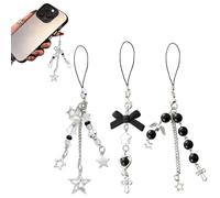 Accesorios para Celular Y2K 3 Piezas, Charms para Teléfono, Mariposa, Estrella, Decoración para Funda, Cámara, Mochila y Llavero, Encantos Estilo Y2K para Mujeres y Chicas