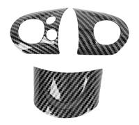 Accesorios Para Coche 3 Unids/set Anillo Volante Coche Pegatina Fibra Carbono Para Mini Para Cooper R54 R55 R56 Para R60 Accesorios Ajuste Interior Coche Interior Accesorios