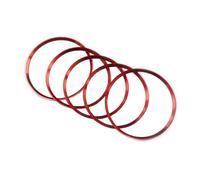 Accesorios Para Coche 5 Uds Auto Aire Acondicionado Salida Ventilación Pegatina Perilla Cubierta Decorativa Anillo Para Mercedes Para Benz AB CLA GLA 180 200 220 260 Interior Accesorios(Rojo)