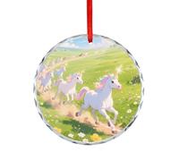 Accesorios para coche, diseño de unicornio de cuento de hadas, colgantes de espejo retrovisor, adecuados para decorar árboles de Navidad, oficinas, chimeneas, interiores de coche o cualquier lugar que