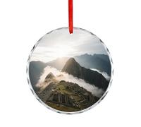 Accesorios para coche, monumentos antiguos, diseño de mar de nubes, colgantes de espejo retrovisor impresos adecuados para decorar árboles de Navidad, oficinas, chimeneas, interiores de automóviles o