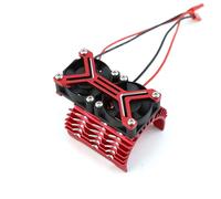 accesorios para coches rc Compatible Con Arrma Para TRAXXAS 1/7 1/8 RC Piezas De Coche Ventilador De Refrigeración Dual De Metal 4068 4074 4082 4268 4274 Disipador De Calor Para Motor 40-42mm(Red)