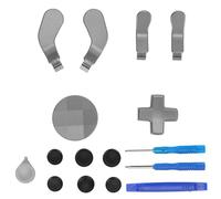 Accesorios para Controlador Series 2 Kit de reemplazo de palancas de Pulgar de Metal Premium con paletas Joysticks Botones direccionales para una Experiencia de Juego Mejorada (Plata)